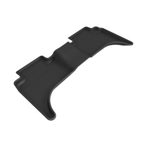 Hyundai Santa Cruz Floor Mat - Rear - 3D MAXpider - Kagu Black R2 - Black - `22-`24